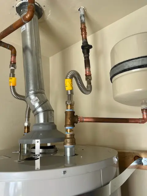 Water heater installation and plumbing repair in Masury